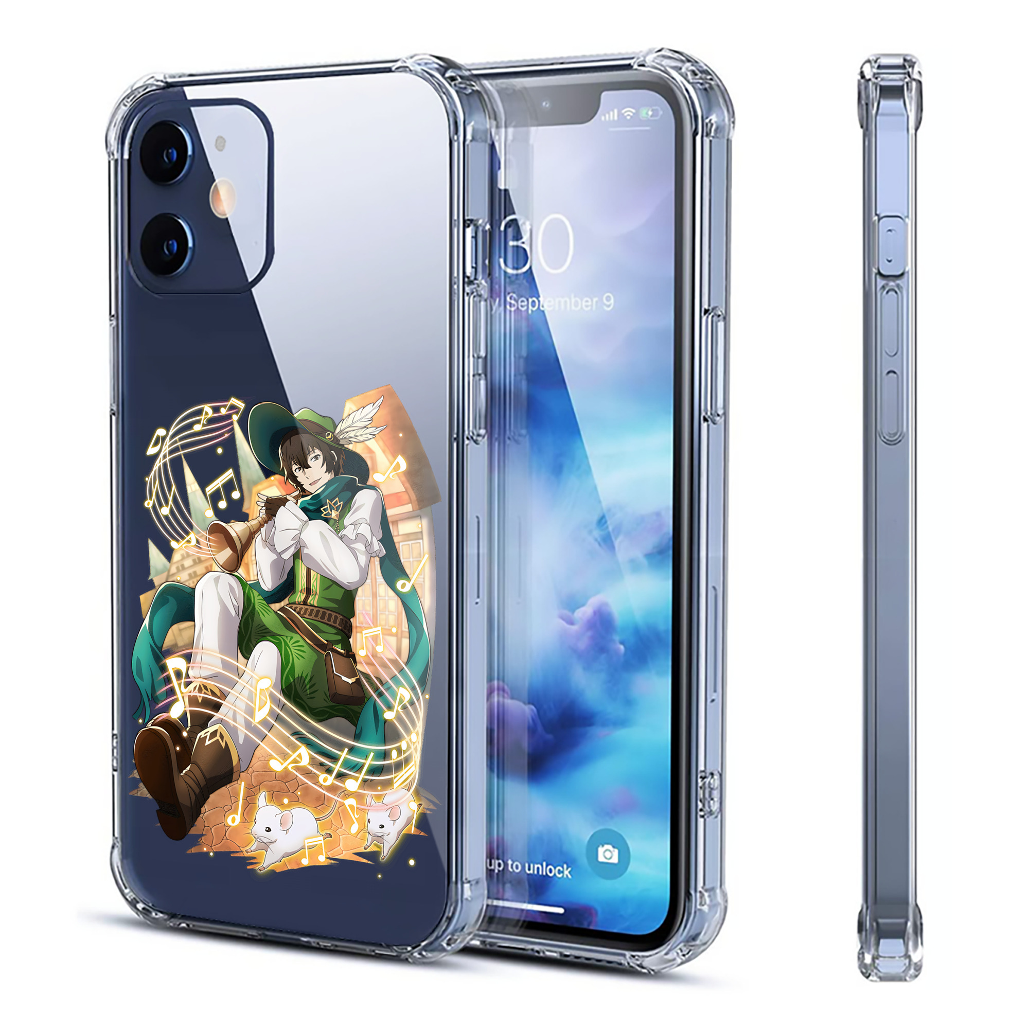 （画像用） 文豪ストレイドッグス Bungo Stray Dogs 【iPhone 12シリーズ対応】透明スマホケース（クリアソフトケース）